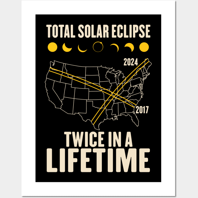 Twice In A Lifetime Solar Eclipse Wall Art by maddude